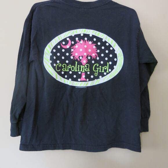 CAROLINA GIRL Long Sleeve Top Size S Youth Palmetto Tree Southern Pride School - Picture 3 of 5